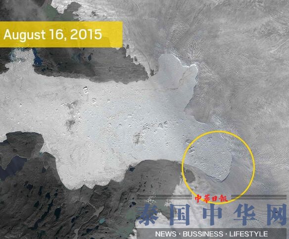 格陵兰岛冰川遭遇史上最大面积崩解
