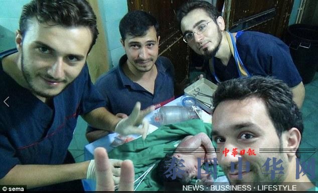 孕妇被炮火击中 叙利亚医生剖腹产救&quot;弹片婴儿&quot;