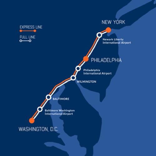 美国拟建东岸高铁：纽约到华盛顿不到一小时