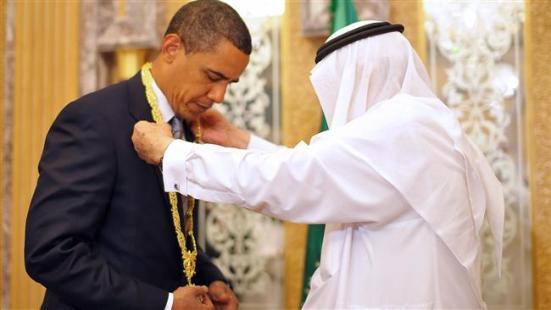 奥巴马“收礼”清单曝光 沙特送米歇尔天价珠宝