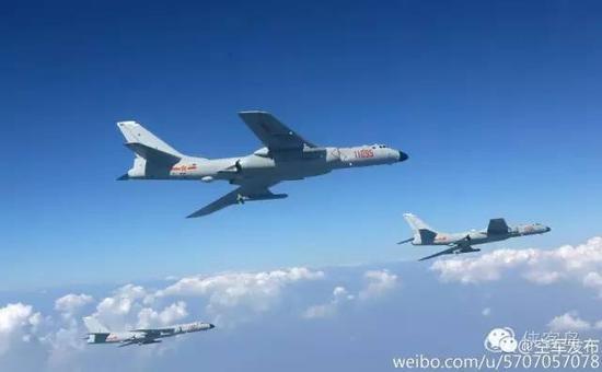 媒体：中国空军赴南海战巡 几乎囊括所有主力机种