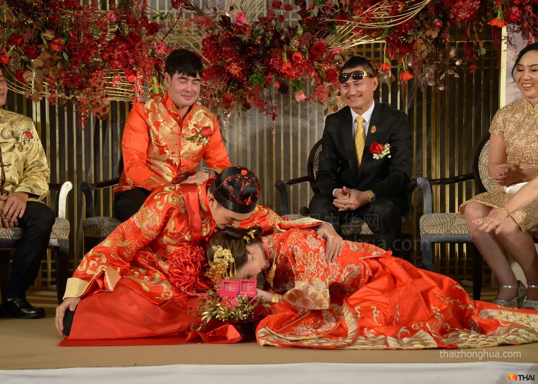 泰国明星 Techin 结婚 泰国中式婚礼