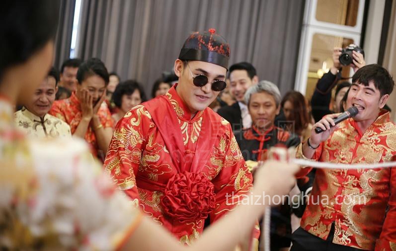 泰国明星 Techin 结婚 泰国中式婚礼