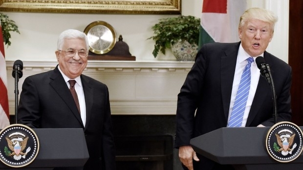 特朗普会见巴勒斯坦领导人阿巴斯 期待加快和谈进程
